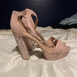 Charlotte Russe Glitter Chucky Heels